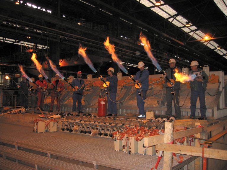 Brenner-Rampe für Schwerölfeuerung